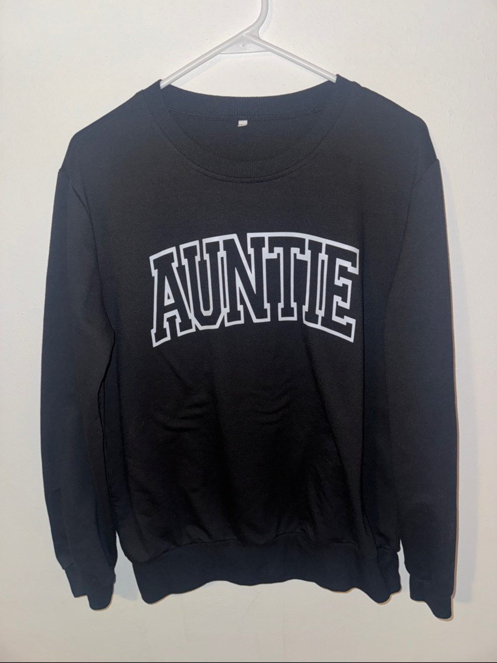 SHEIN Black 'AUNTIE' Graphic Sweatshirt